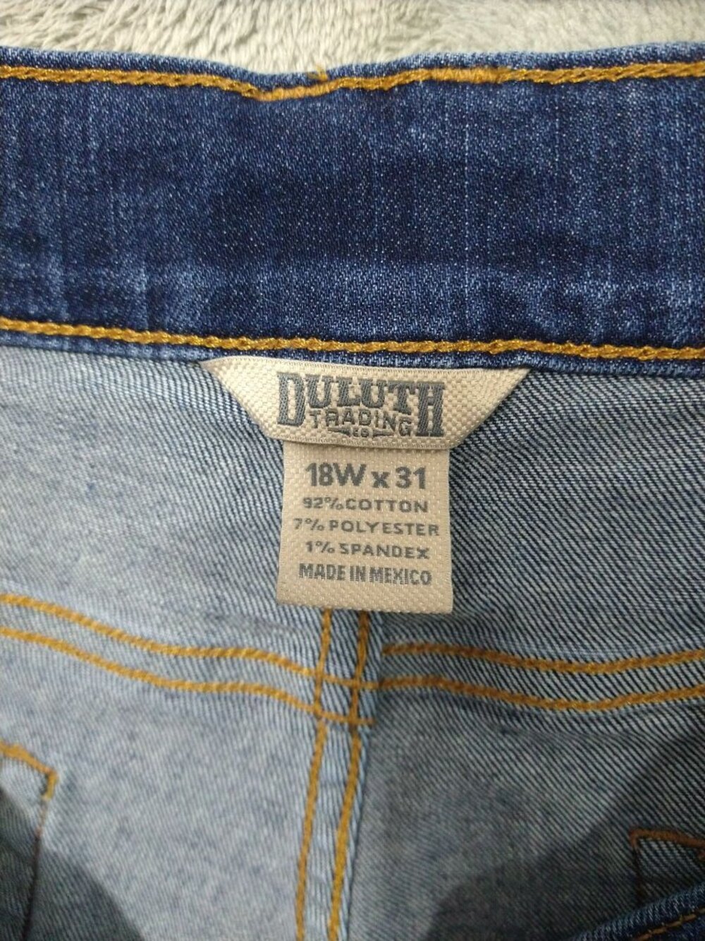 Duluth Trading Jeans Womens 18Wx31 Blue Denim Duluthflex Daily Bootcut Stretch - Picture 7 of 10